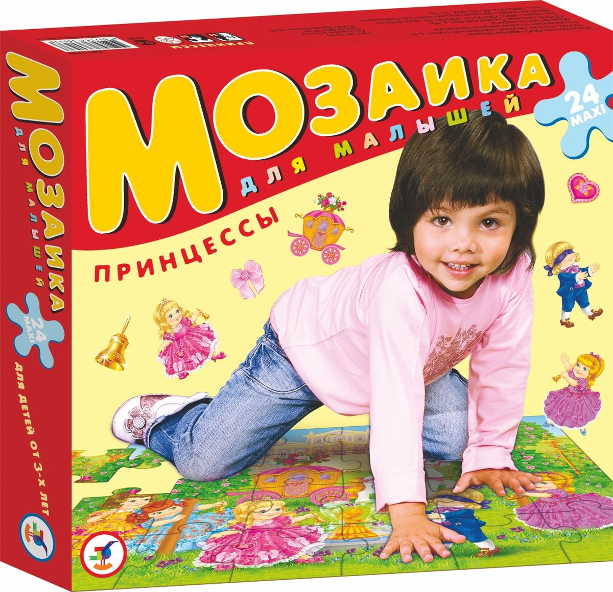 Дрофа-Медиа Мозаика Принцессы1720 Дрофа-Медиа Мозаика Принцессы1720Игра Принцессы прекрасно подходит для первого знакомства малыша с мозаикой, способствует формированию навыка соединения целого изображения из нескольких элементов. Собрав целую картину, ребенок увидит прекрасных принцесс и королевский замок. Крупные и яркие детали мозаики удобно собирать на полу. Ребенок научится складывать сюжетную картинку из нескольких частей и подбирать подходящие по форме недостающие фрагменты рисунка. Набор из 24 крупных пазловых элементов. Игра развивает зрительное восприятие, образное мышление и мелкую моторику рук, расширяет кругозор.