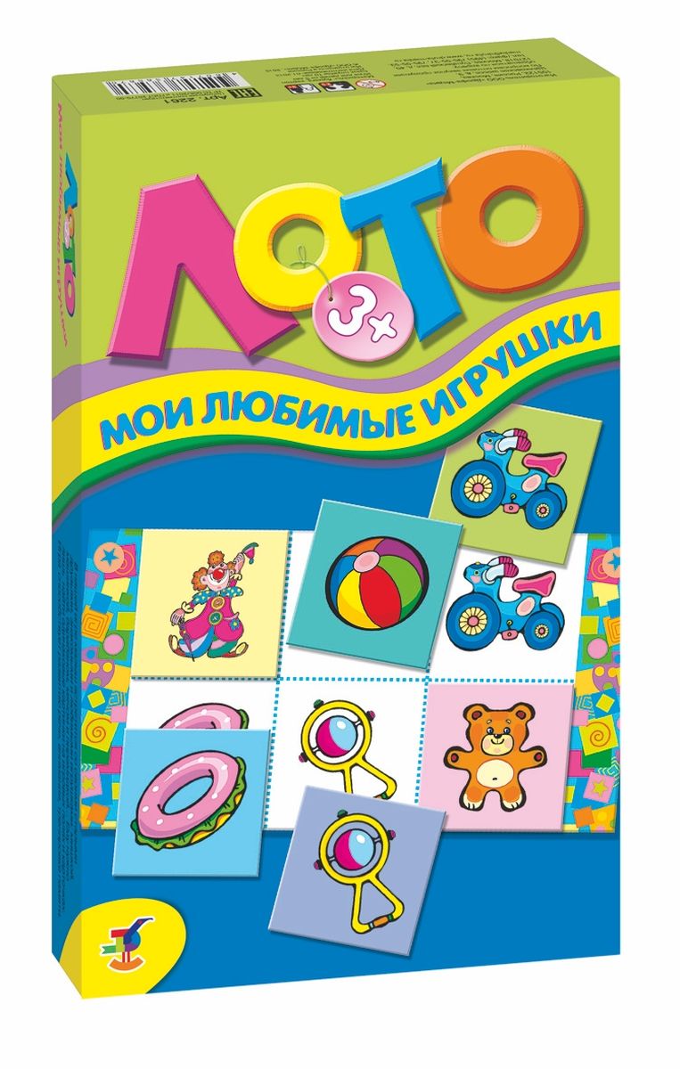 Дрофа-Медиа Лото детское Мои любимые игрушки2261 Дрофа-Медиа Лото детское Мои любимые игрушки2261Лото детское Мои любимые игрушки - увлекательная развивающая игра. В состав входят пять картинок с яркими изображениями и 30 карточек. В основе игры лежит принцип классического лото: на полях и карточках изображены одинаковые предметы - любимые детские игрушки. Игроки должны найти карточки с картинками, которые есть на их полях, и положить их сверху на поле. Подбирая картинки, дети не только запоминают их названия, но и тренируют мелкую моторику рук. Игра в лото помогает развивать интеллект, внимание и фотографическую память, учит логическому мышлению. Лото рекомендуется использовать при введении и закреплении лексических и речевых единиц, для расширения словарного запаса, формирования навыков произношения, закрепления изученного материала, а также для контроля усвоения учебного материала.