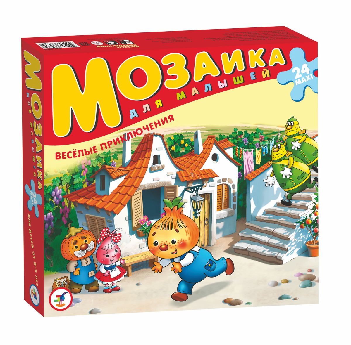 Дрофа-Медиа Мозаика Веселые приключения2405 Дрофа-Медиа Мозаика Веселые приключения2405Игра Веселые приключения прекрасно подходит для первого знакомства малыша с мозаикой, способствует формированию навыка соединения целого изображения из нескольких элементов. Крупные и яркие детали мозаики удобно собирать на полу. Ребенок научится складывать сюжетную картинку из нескольких частей и подбирать подходящие по форме недостающие фрагменты рисунка. Набор из 24 крупных пазловых элементов. Игра развивает зрительное восприятие, образное мышление и мелкую моторику рук, расширяют кругозор.