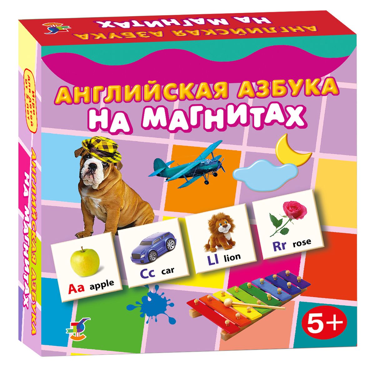 Дрофа-Медиа Английская азбука на магнитах2907 Дрофа-Медиа Английская азбука на магнитах2907Английская азбука представляет собой уже готовые к использованию, разрезанные карточки с приклеенными сзади магнитами, которые можно крепить на холодильник или магнитную доску. Карточки оформлены яркими рисунками и буквами. Игра знакомит с английскими буквами и первыми английскими словами, подходит для школьников, начинающих изучать иностранный язык. Транскрипция и перевод всех слов в Словарике. Игра развивает наблюдательность и внимание, может стать прекрасным методическим пособием. Игра знакомит с буквами и звуками, учит определять первый звук в слове, читать и составлять слова, обогащает словарный запас.