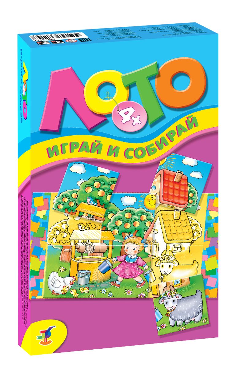Дрофа-Медиа Лото детское Играй и собирай2917 Дрофа-Медиа Лото детское Играй и собирай2917Лото детское Играй и собирай - увлекательная развивающая игра. В состав входят пять картинок с яркими изображениями и 30 карточек. Глядя на однотонную картинку-образец, нужно составить из шести частей цветное изображение. Подбирая картинки, дети не только запоминают их названия, но и тренируют мелкую моторику рук. Игра в лото помогает развивать интеллект, внимание и фотографическую память, учит логическому мышлению. Лото рекомендуется использовать при введении и закреплении лексических и речевых единиц, для расширения словарного запаса, формирования навыков произношения, закрепления изученного материала, а также для контроля усвоения учебного материала.