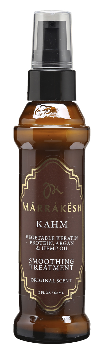 Marrakesh Сыворотка для волос с кератином Kahm, 60 млMKKA075 Marrakesh Сыворотка для волос с кератином Kahm, 60 млMKKA075Разглаживающий компонент улучшает внутреннюю силу волоса и сохраняет влагу - Продукт изготовлен только из натуральных ингредиентов, без добавления вредных химических элементов - Разглаживает прямые волосы, добавляет волосам мягкость и блеск, фиксирует, делает более послушными кудрявые и завивающиеся волосы - Обеспечивает продолжительное увлажнение волос, убирает нежелательную пушистость - Можно использовать на окрашенных волосах - Протеины растительного кератина глубоко проникают внутрь волоса, делая тем самым волосы сильнее изнутри и препятствуют их повреждению - Масло Арганы и Конопли разглаживает и делает непослушные волосы более эластичными, убирая нежелательную пушистость и сохраняя влагу внутри волоса - Специально разработанная формула, не содержащая химических компонентов разглаживает волосы, не причиняя им вреда