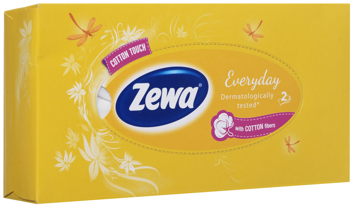 Zewa Платки косметические в коробке Everyday, двухслойные, цвет: желтый, 100 шт140814757_желтый Zewa Платки косметические в коробке Everyday, двухслойные, цвет: желтый, 100 шт140814757_желтыйМягкие неароматизированные двухслойные гигиенические салфетки Zewa Everyday изготовлены из 100% целлюлозы и волокон хлопка. Обладают большой впитывающей способностью. Не вызывают аллергии, не раздражают чувствительную кожу лица. Просты и удобны в использовании. Товар сертифицирован.