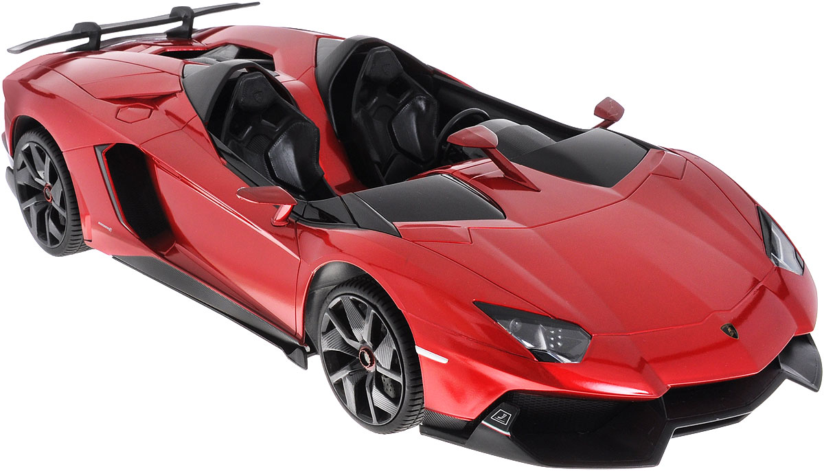 Rastar Радиоуправляемая модель Lamborghini Aventador J цвет красный57500 Rastar Радиоуправляемая модель Lamborghini Aventador J цвет красный57500Радиоуправляемая модель Lamborghini Aventador J красного цвета привлечет внимание не только ребенка, но и взрослого и станет отличным подарком любителю всего оригинального и необычного. Машина является точной уменьшенной копией автомобиля. Машинка изготовлена из прочных материалов, шины выполнены из мягкой резины. Машинка может перемещаться вперед, дает задний ход, поворачивает влево и вправо, останавливается. Ваш ребенок часами будет играть с моделью, придумывая различные истории и устраивая соревнования. Порадуйте его таким замечательным подарком! Для работы машинки требуется 5 батареек типа AА, которые продаются отдельно. Для работы пульта требуется 1 батарейка 9V.