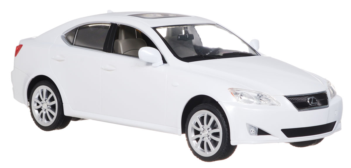 Rastar Радиоуправляемая модель Lexus IS 350 цвет белый масштаб 1:1430800_белый Rastar Радиоуправляемая модель Lexus IS 350 цвет белый масштаб 1:1430800_белыйРадиоуправляемая модель Rastar Lexus IS 350 привлечет внимание не только ребенка, но и взрослого и станет отличным подарком любителю всего оригинального и необычного. Машинка является уменьшенной копией автомобиля Lexus IS 350 в масштабе 1:14. Машинка изготовлена из прочного пластика, шины выполнены из мягкой резины. Фары машины светятся. Машинка при помощи пульта управления может перемещаться вперед, давать задний ход, поворачивать влево и вправо, останавливаться. Ваш ребенок часами будет играть с моделью, придумывая различные истории и устраивая соревнования. Порадуйте его таким замечательным подарком! Пульт управления работает от батарейки напряжением 9V типа 6F22, машина работает от 5 батарей напряжением 1,5V типа АА (не входят в комплект).