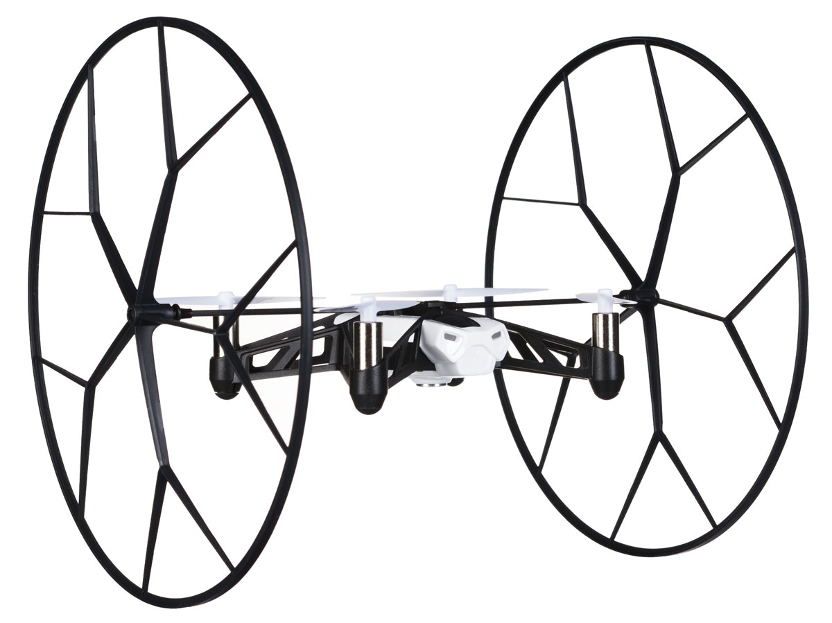 Parrot Квадрокоптер на радиоуправлении Rolling Spider цвет белыйPF723006 Parrot Квадрокоптер на радиоуправлении Rolling Spider цвет белыйPF723006Квадрокоптер Parrot Rolling Spider - ультракомпактный летающий дрон, управляемый со смартфона. И в помещении, и на улице он летает с высокой скоростью (до 18 км/ч) и удивительной точностью. Квадрокоптер придется по душе и взрослым, и детям, он оснащен большим количеством датчиков, контролирующих его перемещение и делающих управление чрезвычайно простым. Parrot Rolling Spider способен летать по прямой, выписывать петли, делать резкие повороты на 90° и 180°, умеет взлетать рывком, если его подбросить. Модель может использоваться не только для полета. Квадрокоптер можно оснастить колесами, и тогда он будет ездить по полу, забираться на стены и даже кататься по потолку. Встроенная камера позволяет делать фото с самых оригинальных ракурсов. Никакого риска от использования. Устройство весит всего 55 грамм, поэтому вероятность того, что оно может сломать что-то в помещении, крайне невелика, но на всякий случай разработчики предусмотрели предохранительный механизм,...