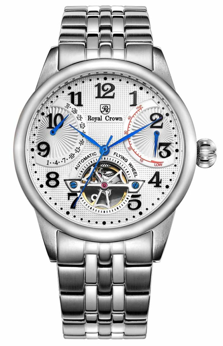 Часы наручные мужские Royal Crown, цвет: серебристый. 8308S-A-RDM-68308S-A-RDM-6 Часы наручные мужские Royal Crown, цвет: серебристый. 8308S-A-RDM-68308S-A-RDM-6Наручные кварцевые часы Mikhail Moskvin выполнены из высококачественного металла с напылением ионами стали. Браслет оснащен удобной металлической застежкой, которая надежно зафиксирует изделие на запястье. Часы оснащены минеральным, устойчивым к царапинам, стеклом с сапфировым напылением и задней крышкой из гипоаллергенной нержавеющей стали.