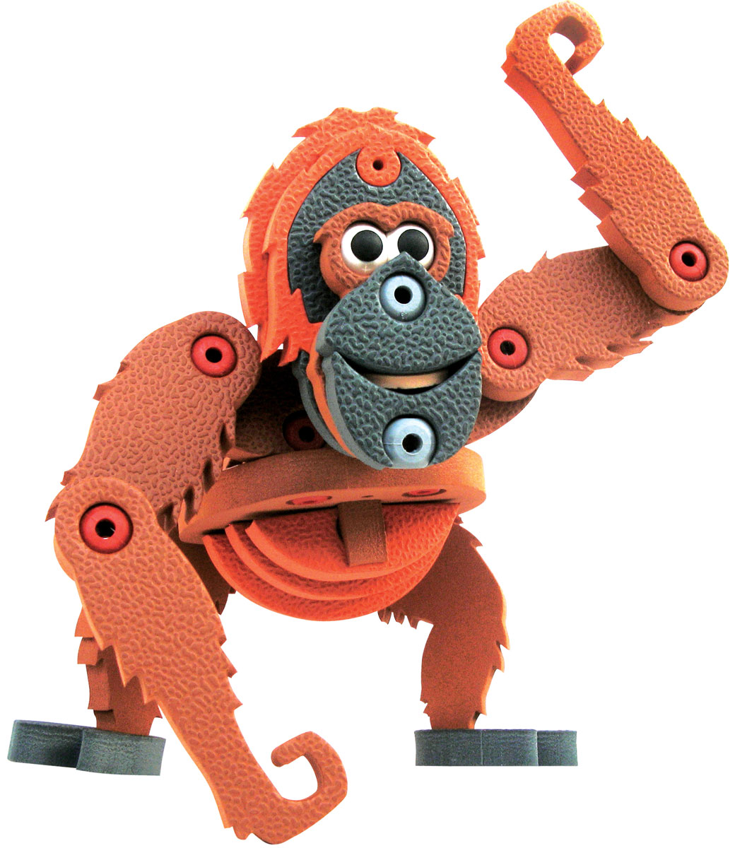 Bebelot 3D мягкий конструктор ОрангутангBEB0706-001 Bebelot 3D мягкий конструктор ОрангутангBEB0706-001Мягкий 3D конструктор Bebelot поможет вашему малышу собрать фигурку тигра, который будет так похож на настоящего! Во время игры у ребёнка развивается мелкая моторика, усидчивость, внимание и память. Конструктор изготовлен из экологически чистого и безопасного материала EVA