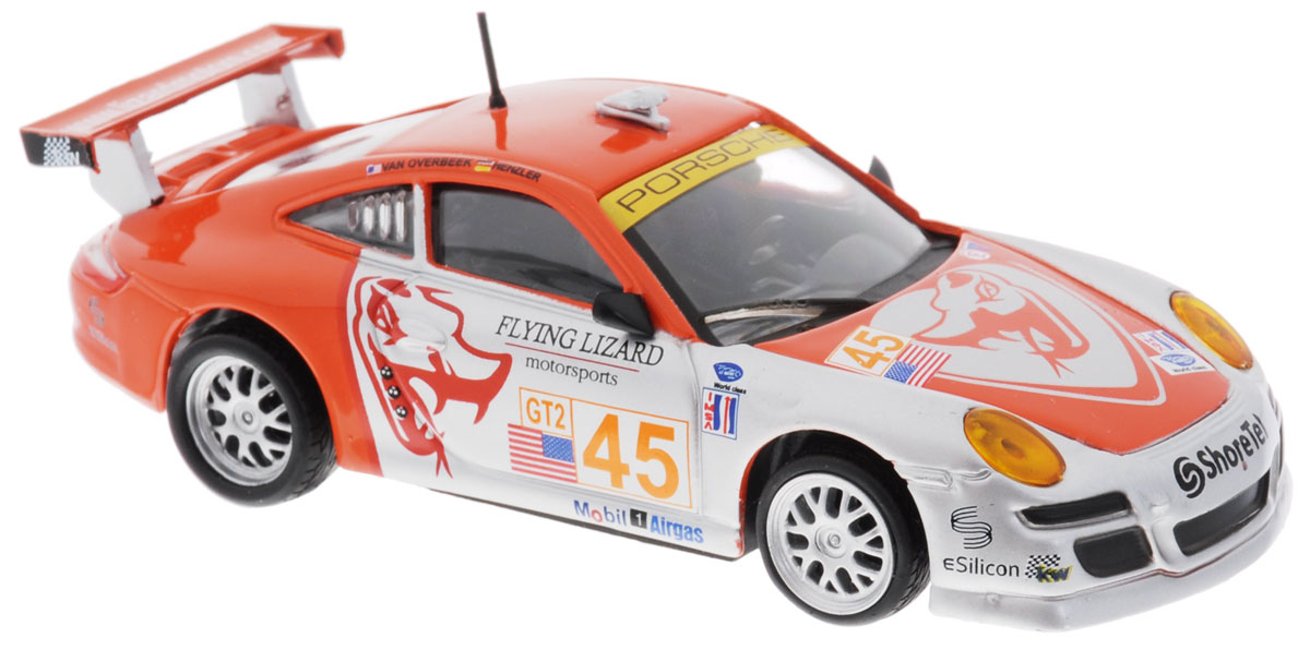 Bburago Модель автомобиля Ралли Porsche 911 GT318-38003 Bburago Модель автомобиля Ралли Porsche 911 GT318-38003Модель автомобиля Bburago Ралли. Porsche 911 GT3 предназначена для тех, кто любит роскошь и высокие скорости. Благодаря броской внешности, а также великолепной точности, с которой создатели этой модели масштабом 1:43 передали внешний вид настоящего автомобиля, модель станет подлинным украшением любой коллекции авто. Машина будет долго служить своему владельцу благодаря металлическому корпусу с элементами из пластика. Шины обеспечивают отличное сцепление с любой поверхностью пола. Модель автомобиля Bburago Ралли. Porsche 911 GT3 обязательно понравится вашему ребенку и станет достойным экспонатом любой коллекции.