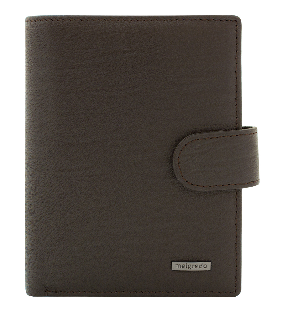 Портмоне мужское Malgrado, цвет: коричневый. 54006-5260154006-52601 Brown Портмоне мужское Malgrado, цвет: коричневый. 54006-5260154006-52601 BrownУниверсальное портмоне Malgrado выполнено из высококачественной натуральной кожи, оформлено металлической фурнитурой с символикой бренда. Портмоне раскладывается, закрывается клапаном на кнопку. Внутри изделия расположены два отделения для купюр, одно из которых закрывается на молнию, два потайных кармашка, отделение для мелочи на кнопке, четыре кармашка для кредитных карт. Портмоне содержит блок для мелких документов, который закрывается на кнопку. Блок включает в себя потайной кармашек, восемь карманов для визиток или кредитных карт, кармашек для бумаг с прозрачной вставкой, шесть файлов для автодокументов, один из них формата А5. Портмоне упаковано в коробку из плотного картона с логотипом фирмы. Это элегантное портмоне непременно подойдет к вашему образу и порадует простотой, стилем и функциональностью.