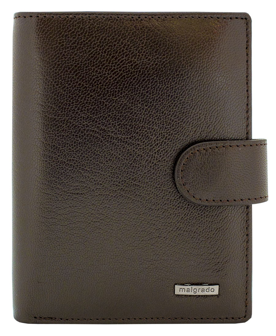 Портмоне мужское Malgrado, цвет: коричневый. 46006-5402D46006-5402D Brown Портмоне мужское Malgrado, цвет: коричневый. 46006-5402D46006-5402D BrownПортмоне Malgrado выполнено из высококачественной натуральной кожи, оформлено металлической фурнитурой с символикой бренда. Портмоне раскладывается, закрывается клапаном на кнопку. Внутри изделия расположены три отделения для купюр, одно из которых закрывается на молнию, два потайных кармашка, отделение для мелочи на кнопке, кармашек для пропуска с прозрачной вставкой, шесть карманов для кредитных карт. Портмоне упаковано в коробку из плотного картона с логотипом фирмы. Это элегантное портмоне непременно подойдет к вашему образу и порадует простотой, стилем и функциональностью.