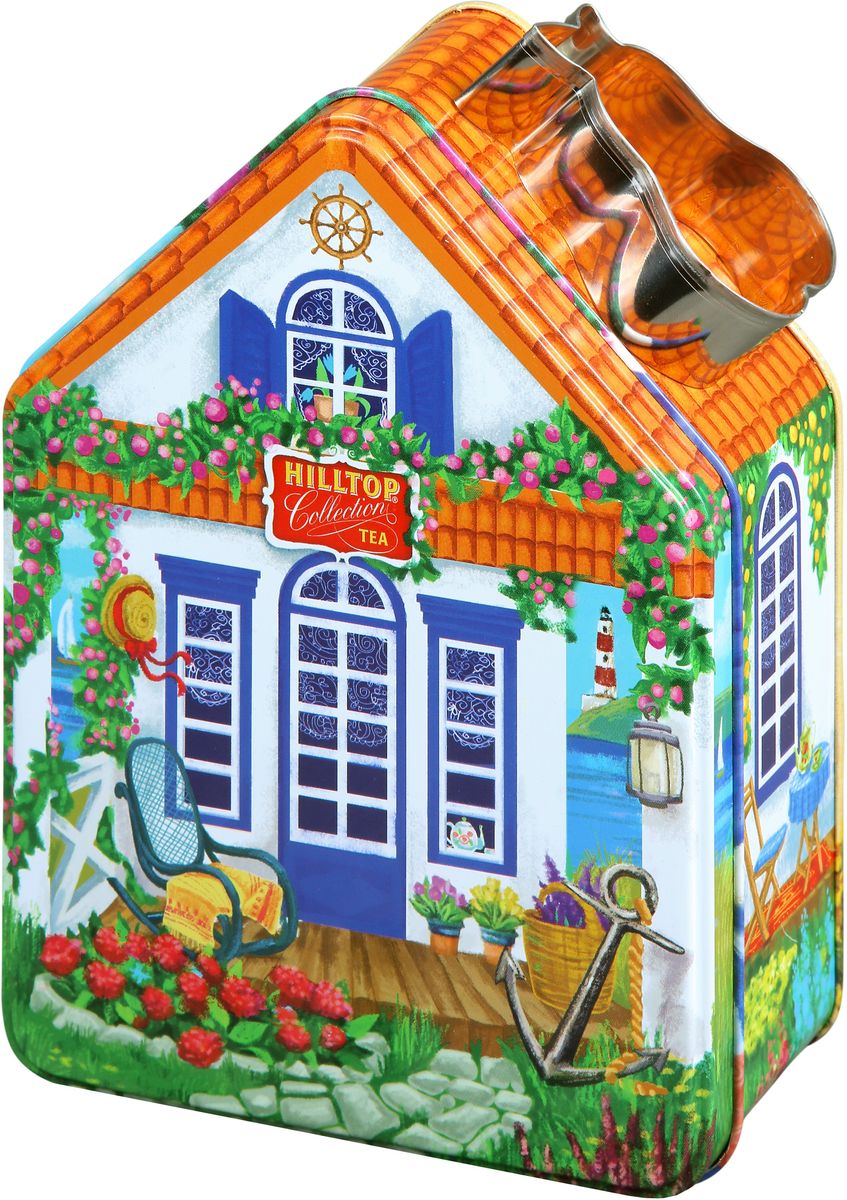 Hilltop Морской домик с рецептом Эрл Грей черный листовой чай, 100 г4607099305113 Hilltop Морской домик с рецептом Эрл Грей черный листовой чай, 100 г4607099305113Hilltop Морской домик с рецептом Эрл Грей - крупнолистовой черный чай с цедрой апельсина и ароматом бергамота — в лучших традициях Англии. В подарок к чаю идет формочка для печенья в виде груши, а на упаковке написан рецепт для приготовления домашнего печения.
