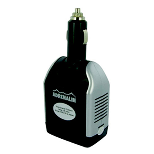 Инвертер автомобильный Adrenalin Power Inverter 75 DirectA80684S Инвертер автомобильный Adrenalin Power Inverter 75 DirectA80684SAdrenalin Power Inverter 75 Direct - это розетка 220В в вашем автомобиле! Инвертер предназначен для питания и зарядки различных портативных электронных устройств. Выходной мощности хватит для работы с ноутбуком, видеокамерой, DVD-плеером, вы сможете заряжать аккумулятор мобильного телефона или других элементов питания. Прибор включается непосредственно в разъем автомобильного прикуривателя (только 12В!) и сразу же готов к работе. Прибор оснащен питающим USB-портом.