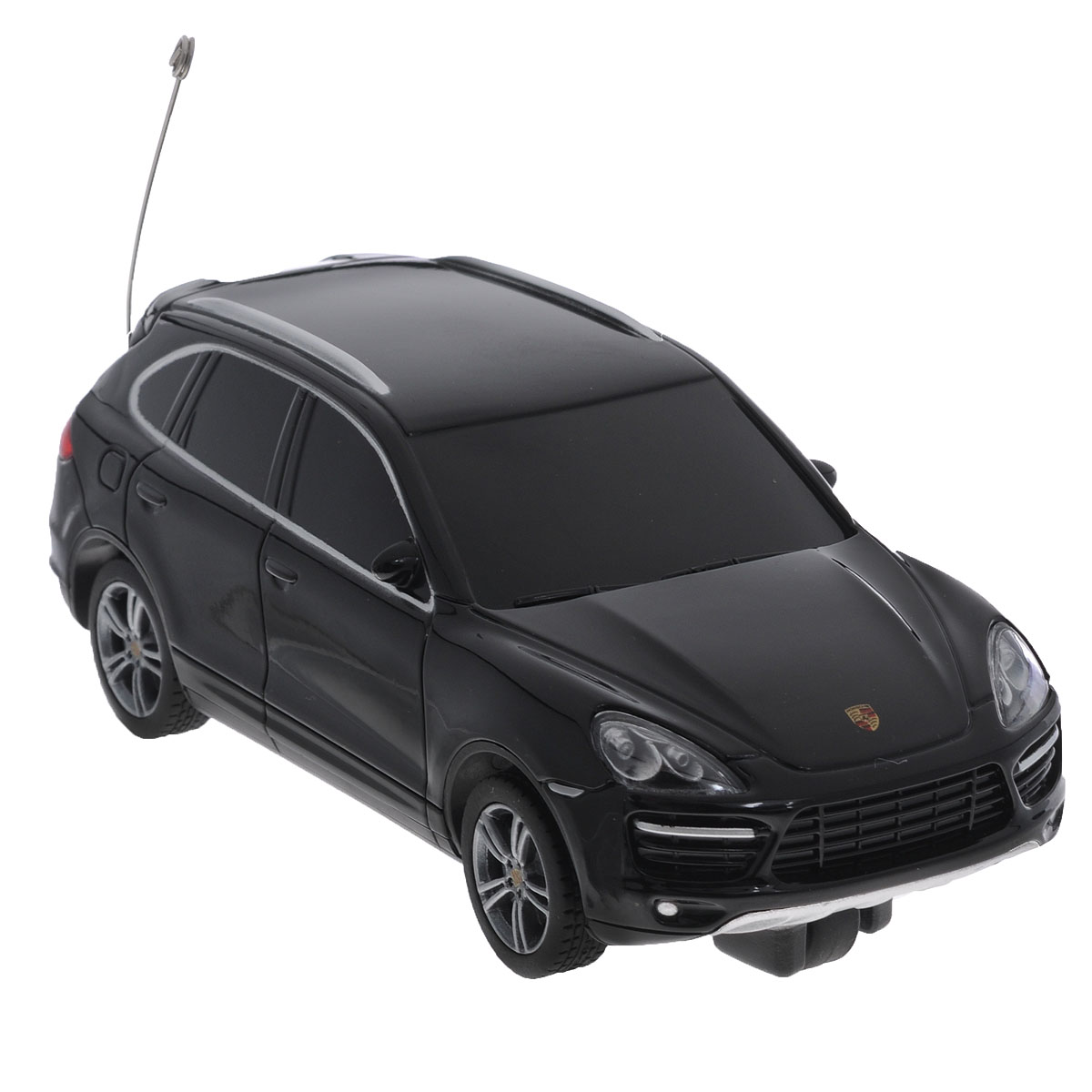 Rastar Радиоуправляемая модель Porsche Cayenne цвет черный50300 Rastar Радиоуправляемая модель Porsche Cayenne цвет черный50300Все дети хотят иметь в наборе своих игрушек ослепительные, невероятные и крутые автомобили на радиоуправлении. Тем более если это автомобиль известной марки с проработкой всех деталей, удивляющий приятным качеством и видом. Одной из таких моделей является автомобиль на радиоуправлении Porsche Cayenne. Это точная копия настоящего авто в масштабе 1:32. Авто обладает неповторимым провокационным стилем и спортивным характером. А серьезные габариты придают реалистичность в управлении. Автомобиль с литым корпусом изготовлен из современных прочных материалов и обладает высокой стабильностью движения, что позволяет полностью контролировать его процесс, управляя без суеты и страха сломать игрушку. Основные направления движения автомобиля: вперед-вправо. В комплект входят автомобиль, пульт управления и инструкция по эксплуатации на русском языке. Автомобиль работает от 2 батареек типа АА, пульт управления - от 2 батареек АА (не входят в комплект).