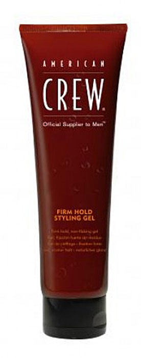 American Crew Гель для волос сильной фиксации Classic Firm Hold Styling Gel 250 мл7206050000 American Crew Гель для волос сильной фиксации Classic Firm Hold Styling Gel 250 мл7206050000Гель для волос, разработанный Американской компанией American Crew, направлен на создание сильно фиксированной прически любой формы. Благодаря входящей в состав геля формуле, нанесенный на чистые волосы American Crew Classic Firm Hold Styling Gel не оставит никаких нежелательных следов. Витамин В5 обеспечивает даже тонкие волосы густотой и придает им красивый блеск. В данном геле низкое содержание рН, а также совершенно отсутствует спирт, благодаря чему применение средства от American Crew не вызовет сухость кожи головы.