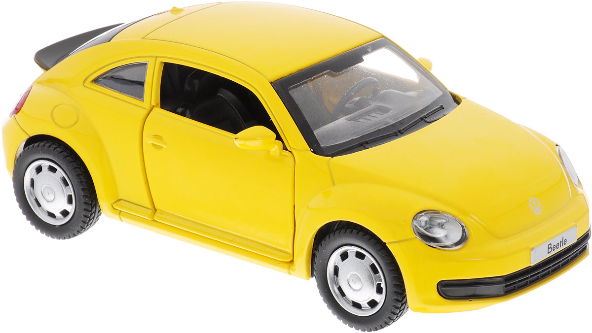 MSZ Модель автомобиля Volkswagen the BeetleCP-67321-Y MSZ Модель автомобиля Volkswagen the BeetleCP-67321-YИнерционная модель автомобиля Volkswagen the Beetle, выполненная из высококачественного металла и пластика, непременно понравится и ребенку, и взрослому. Это точная копия оригинала в масштабе 1:38. Модель является точной уменьшенной копией известного автомобиля марки Volkswagen. Игрушечная модель оснащена литым металлическим корпусом и вращающимися колесами из резины. Передние двери машинки открываются, салон детализирован. Игрушка оснащена инерционным ходом. Для того, чтобы автомобиль поехал вперед, необходимо его отвести назад, а затем резко отпустить. Прорезиненные колеса обеспечивают надежное сцепление с любой поверхностью пола. Машинка является отличным подарком для юного гонщика. Во время игры с такой машинкой, у ребенка развивается мелкая моторика рук, фантазия и воображение.