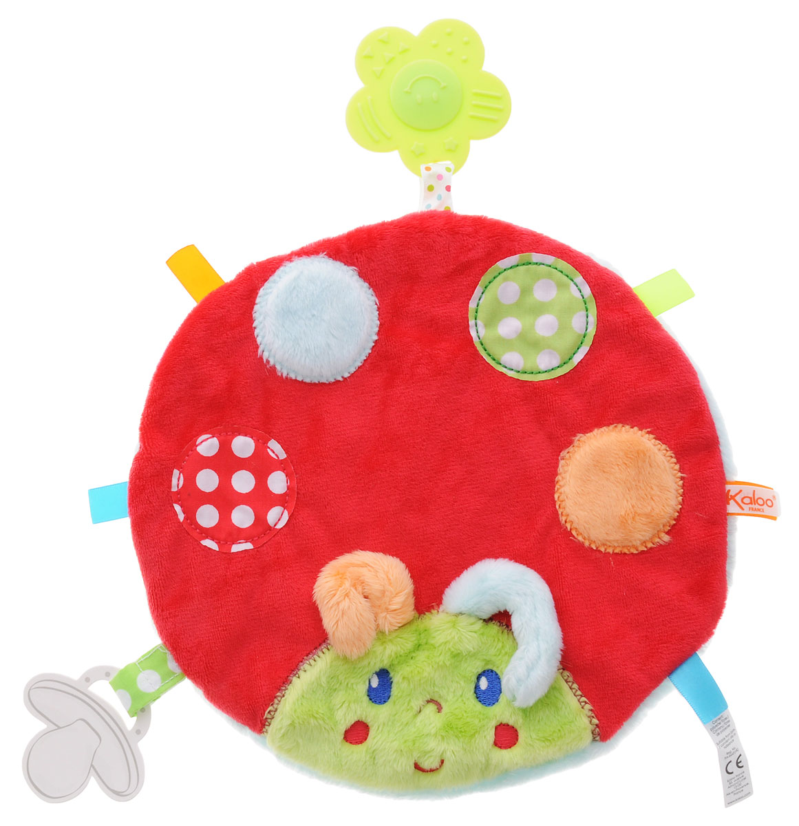 Kaloo Игрушка-комфортер Божья коровкаK963334 Kaloo Игрушка-комфортер Божья коровкаK963334Комфортер Kaloo Божья коровка позволит малышу спокойно и сладко уснуть и на долгое время станет его постоянным спутником. Особенность игрушки-комфортера состоит в том, что сначала маме необходимо некоторое время подержать игрушку рядом с собой для того, чтобы она впитала материнский запах. После чего игрушку можно дать и малышу. Младенцу будет очень комфортно засыпать с такой игрушкой, она позволит ему быстро успокоиться и сладко заснуть. Со временем комфортер станет не просто игрушкой для сна, но и любимым защитником от плохих сновидений и детских страхов. Игрушку приятно держать в руках и прижимать к себе. Выполнена из безопасных материалов в виде милой божьей коровки.