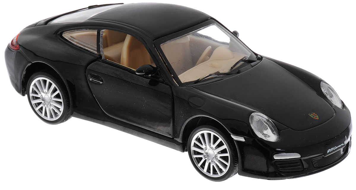 Maxi Toys Модель автомобиля Porsche Carrera SCP-68374-BL Maxi Toys Модель автомобиля Porsche Carrera SCP-68374-BLМодель автомобиля Maxi Toys Porsche Carrera S - это точная копия оригинальной машины в масштабе 1:32. Выполненная из высококачественного металла и пластика, она обязательно понравится не только ребенку, но и взрослому. Модель автомобиля имеет световые и звуковые эффекты. Дверцы машины открываются, фары светятся, салон детализирован. Игрушка оснащена инерционным ходом. Для того, чтобы автомобиль поехал вперед, необходимо его отвести назад, а затем резко отпустить. Прорезиненные колеса обеспечивают надежное сцепление с любой поверхностью пола. Машинка является отличным подарком для юного гонщика. Во время игры с такой машинкой у ребенка развивается мелкая моторика рук, фантазия и воображение. Для работы игрушки необходимы 3 батарейки типа AG13 (товар комплектуется демонстрационными).