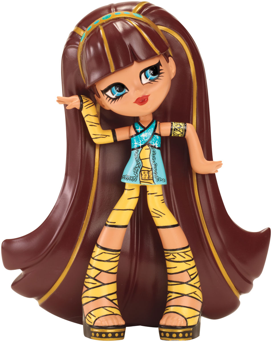 Monster High Фигурка Cleo De NileCFC83_CFC87 Monster High Фигурка Cleo De NileCFC83_CFC87Фигурка Monster High Cleo De Nile обязательно понравится вашей малышке. Фигурка Клео выполнена с длинными коричневыми волосами с золотыми прядями. Одета героиня в короткую голубую тунику и оригинальные босоножки. Ученики и учителя Школы монстров всегда отличались лютой оригинальностью. Они радовали нас своим присутствием в школьных коридорах, на танцах, на памятных фото. А теперь наши любимые персонажи Школы монстров стали виниловыми, чтобы удобнее было устроить выставку девочек-монстров! Эти неподвижные фигурки отлиты по современной технологии и воспроизводят классические наряды, в которых герои сериала впервые встретились с поклонниками. Фигурка выполнена из безопасного для ребенка материала - винила.