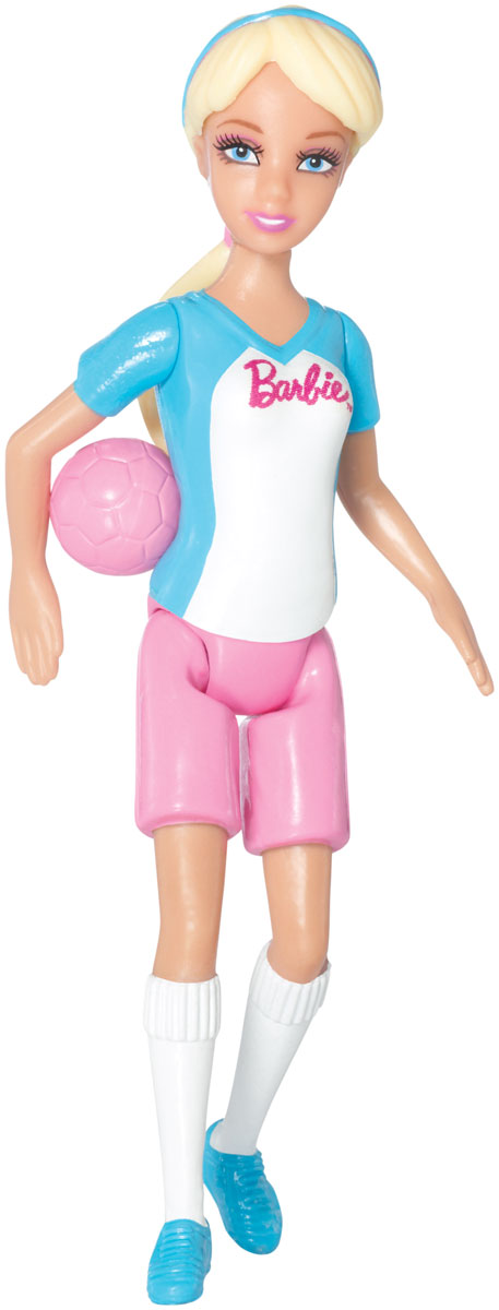 Barbie Мини-кукла Кем быть СпортсменкаCCH54_DKR81 Barbie Мини-кукла Кем быть СпортсменкаCCH54_DKR81Очаровательная мини-кукла Barbie Спортсменка из серии Кем быть? порадует вашу малышку и доставит ей много удовольствия от часов, посвященных игре с ней. Куколка с длинными светлыми волосами одета в голубую футболку и розовые шортики, на ножках - гольфы и голубые кроссовки. В наборе с Барби - розовый мячик. Ручки, ножки и голова куколки подвижны, благодаря чему, ей можно придавать различные позы. Ваша малышка с удовольствием будет играть с куколкой, придумывая различные истории!
