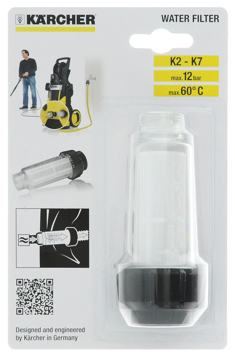Фильтр водяной Karcher, для минимойки 4.730-059.04.730-059.0 Фильтр водяной Karcher, для минимойки 4.730-059.04.730-059.0Фильтр Karcher используется для защиты насоса аппарата от частиц грязи, содержащихся в подаваемой на его вход воде. Длина фильтра: 12 см.