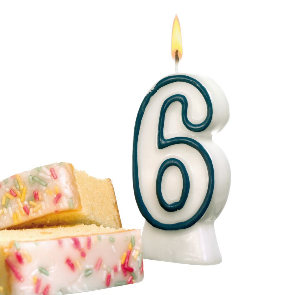 Susy Card Свеча-цифра для торта 6 лет11142627 Susy Card Свеча-цифра для торта 6 лет11142627
