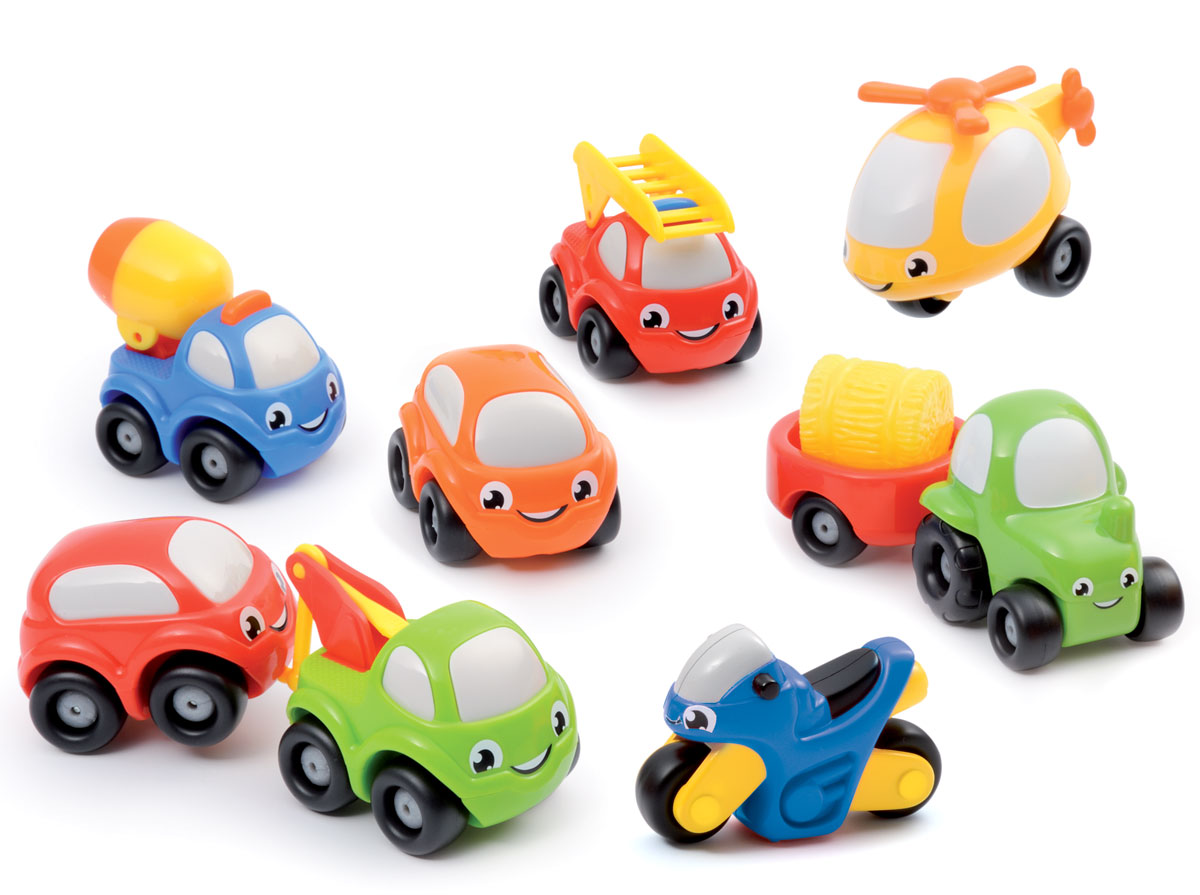 Smoby Набор машинок Vroom Planet 9 шт211330 Smoby Набор машинок Vroom Planet 9 шт211330Набор машинок Smoby Vroom Planet обязательно заинтересует вашего малыша! Это маленькие машинки, с забавным дизайном, глазками и ярким оформлением. Такие игрушки нравятся детям и заставляют их активно развиваться. Они отлично ездят, а играть с ними можно как дома, так и на улице. В наборе малыш найдет не только машинки, но и мотоцикл, вертолет и прицеп с грузом. Машинки выполнены из качественного, безопасного пластика. Все машинки легко едут вперед и назад, имеют обтекаемую безопасную форму, без острых углов и мелких деталей. Игры с разноцветными машинками полезны для фантазии, они стимулируют ребенка к действиям и придумыванию, развивают мелкую моторику и тренируют пальчики, улучшают координацию движений.