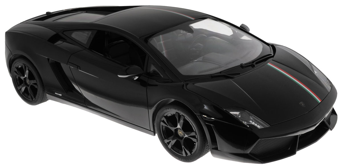 Rastar Радиоуправляемая модель Lamborghini Gallardo LP550-2 Tricolore цвет черный52700 Rastar Радиоуправляемая модель Lamborghini Gallardo LP550-2 Tricolore цвет черный52700Радиоуправляемая модель Rastar Lamborghini Gallardo LP550-2 Tricolore привлечет к себе внимание не только детей, но и взрослых. Модель представлена в масштабе 1:10 и в точности воспроизводит все детали внешнего облика реального автомобиля. Корпус автомобиля выполнен из металла с использованием пластиковых элементов, колеса прорезинены. Радиоуправляемые игрушки способствуют развитию координации движений, моторики и ловкости. Ваш ребенок часами будет играть с моделью, придумывая различные истории и устраивая соревнования. Порадуйте его таким замечательным подарком! Машина работает от аккумулятора (входит в комплект). Заряжается при помощи зарядного устройства (входит в комплект). Пульт управления работает от батарейки 9V типа Крона (не входит в комплект).