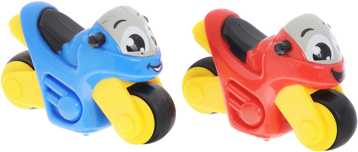 Smoby Набор мотоциклов Vroom Planet 2 шт цвет синий красный211405_синий, красный Smoby Набор мотоциклов Vroom Planet 2 шт цвет синий красный211405_синий, красныйНабор мотоциклов Smoby Vroom Planet привлечет внимание вашего ребенка и надолго останется его любимой игрушкой. Плавные формы без острых углов, яркие цвета - все это выгодно выделяет эти игрушки из ряда подобных. Мотоциклы Smoby развивают концентрацию внимания, координацию движений, мелкую моторику рук, цветовое восприятие и воображение. Малыш будет часами играть с этим набором, устраивая соревнования на скорость.