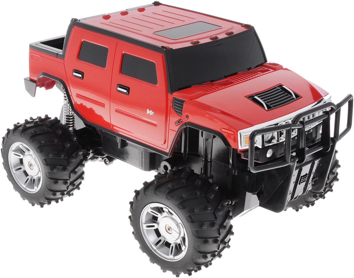 Rastar Радиоуправляемая модель Hummer H2 цвет красный масштаб 1:1428100/28800 Rastar Радиоуправляемая модель Hummer H2 цвет красный масштаб 1:1428100/28800Радиоуправляемая модель Rastar Hummer H2 станет отличным подарком любому мальчику! Все дети хотят иметь в наборе своих игрушек ослепительные, невероятные и модные автомобили на радиоуправлении. Тем более, если это автомобиль известной марки с проработкой всех деталей, удивляющий приятным качеством и видом. Одной из таких моделей является автомобиль на радиоуправлении Rastar Hummer H2. Это точная копия настоящего авто в масштабе 1:14. Автомобиль обладает неповторимым провокационным стилем и спортивным характером. Потрясающая маневренность, динамика и покладистость - отличительные качества этой модели. Возможные движения: вперед, назад, вправо, влево, остановка. При движении загораются фары и стоп-сигналы. Игрушка работает от сменного аккумулятора (входит в комплект). Для работы пульта управления необходима 1 батарейка типа Крона (не входит в комплект).