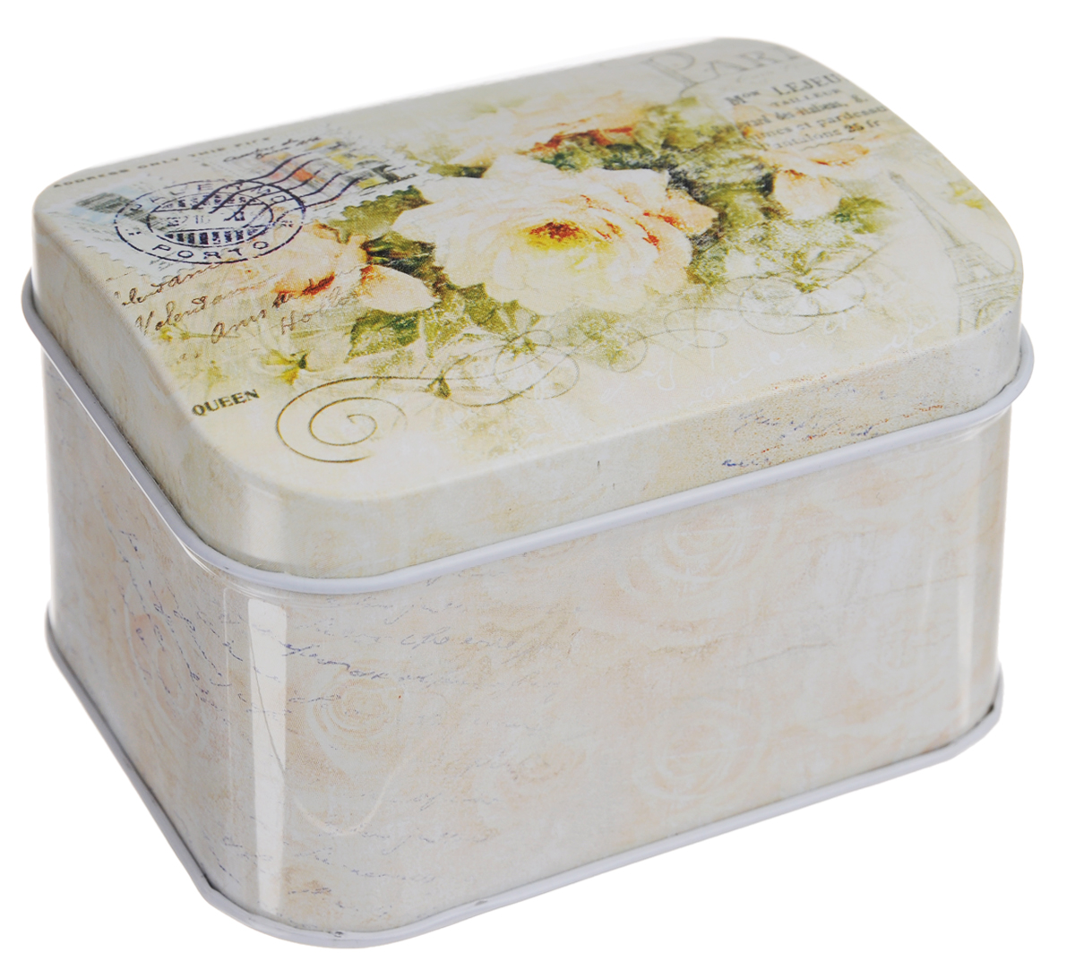 Шкатулка декоративная Феникс-Презент Чайная роза, 10,5 х 8 х 7 см40045 Шкатулка декоративная Феникс-Презент Чайная роза, 10,5 х 8 х 7 см40045Яркая декоративная шкатулка Феникс-Презент Чайная роза не оставит равнодушным ни одного любителя оригинальных вещей. Изделие имеет прямоугольную форму и выполнено из металла. Шкатулка украшена красивым рисунком. Такая шкатулка украсит интерьер вашей комнаты и станет не только декоративным, но и практичным аксессуаром - ее можно использовать для хранения украшений и мелочей. Шкатулка послужит хорошим подарком для человека, ценящего практичные и оригинальные вещицы.