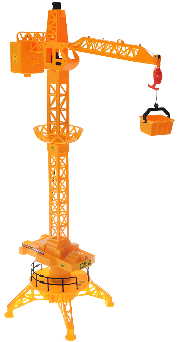 ABtoys Подъемный кран на радиоуправленииC-00141(6806A) ABtoys Подъемный кран на радиоуправленииC-00141(6806A)Подъемный кран на радиоуправлении ABtoys повторяет внешние и функциональные особенности своего оригинального прототипа. Изделие выполнено из высококачественного и прочного материала. Башня крана поворачивается на 680°, стрела - выдвигается и поднимается. В комплекте имеется грузовой контейнер. Кабина изготовлена очень реалистично - с рулем, сиденьем для водителя и декоративной панелью управления. Управление краном происходит от пульта управления. Теперь юный строитель без труда построит высокий дом, ведь этот кран поможет сделать это без особых усилий. Игрушка способствует развитию у детей фантазии и воображения, ведь им предстоит самим придумать сюжет для игры и представить себя в роли специалиста, управляющего стрелой этого сложного вида строительной техники. Порадуйте своего ребенка таким замечательным подарком! Игрушка работает от 3 батареек напряжением 1,5V типа АА (не входят в комплект), пульт управления работает 2 батареек напряжением...