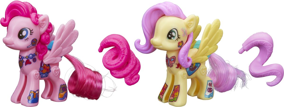 My Little Pony Набор фигурок Создай свою пони Флаттершай и Пинки ПайB4970EU4_B3589 My Little Pony Набор фигурок Создай свою пони Флаттершай и Пинки ПайB4970EU4_B3589Набор фигурок My Little Pony Создай свою пони. Флаттершай и Пинки Пай - это отличный набор для развития творческих способностей малышки. Можно собрать пони из мультфильма, а можно создать свою собственную пони! В наборе различные гривы, прически, наклейки и красивые резные крылья. Соедини части пони вместе, укрась ее и создай свою собственную неповторимую пони! Элементы комбинируются с элементами из других наборов Создай свою пони. Ваша малышка будет в восторге от такого подарка!