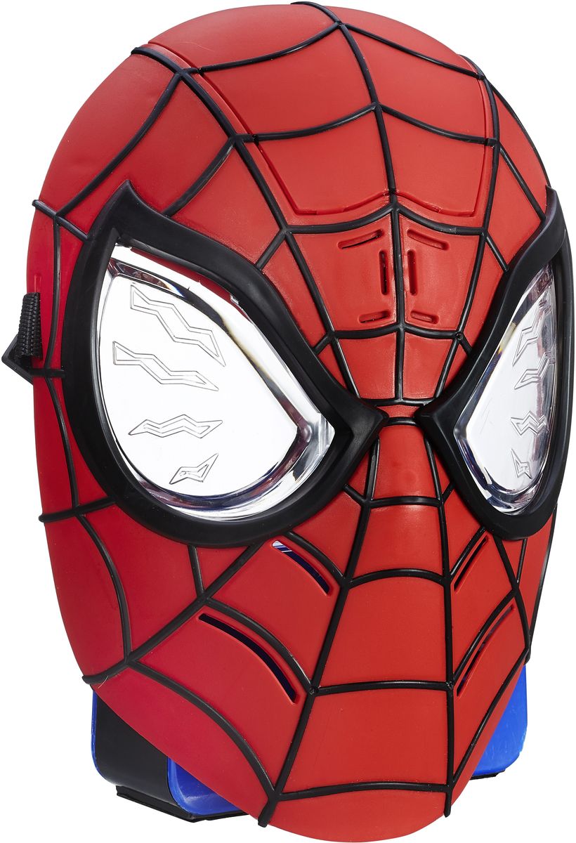 Spider-Man Интерактивная игрушка Маска Человека-паукаB5766EU4 Spider-Man Интерактивная игрушка Маска Человека-паукаB5766EU4У вашего ребенка намечается детский утренник, бал-маскарад или карнавал? Интерактивная игрушка Spider-Man Маска Человека-паука внесет нотку задора и веселья в праздник и станет завершающим штрихом в создании праздничного образа. Маска позволит почувствовать себя настоящим супергероем, который борется против заклятых врагов, объединенных в Зловещую шестерку! Игрушка имеет звуковой модуль, который активируется при нажатии на подбородок. При звучании фраз у маски начинают светиться глаза; встроенные светодиоды, стилизованные под молнии, срабатывают в такт с произносимой речью. Всего можно услышать более 20 различных фраз и звуков. Маска выполнена в классическом красно-черном цветовом сочетании. Выразительные глаза контрастом выделяются на фоне красной маски, что выглядит весьма впечатляюще. Благодаря регулируемым ремешкам маска подойдет для фанатов всех возрастов! Перевоплотитесь в своего любимого супергероя с этой маской! Рекомендуется докупить 2 батарейки напряжением...