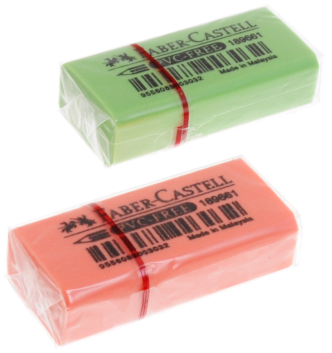 Faber-Castell Ластик флуоресцентный цвет салатовый оранжевый 2 шт263397_салатовый, оранжевый Faber-Castell Ластик флуоресцентный цвет салатовый оранжевый 2 шт263397_салатовый, оранжевыйЛастик флуоресцентный Faber-Castell станет незаменимым аксессуаром на рабочем столе не только школьника или студента, но и офисного работника. Аккуратный и не оставляет грязных разводов. Кроме того высококачественный ластик не содержит ПВХ. Не повреждает бумагу даже при многократном стирании. В наборе 2 ластика.