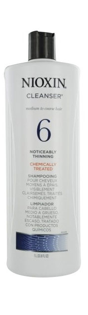 Nioxin Cleanser Очищающий шампунь (Система 6) System 6, 1000 мл81274185 Nioxin Cleanser Очищающий шампунь (Система 6) System 6, 1000 мл81274185Шампунь очищающий Система 6 предназначен для жестких волос, которые склонны к выпадению. Средство бережно очищает и смягчает кожу головы, снабжая ее полезными компонентами. Таким образом, шампунь от Ниоксин питает корни волос и предотвращает их выпадение. Также средство освежает кожу головы. После применения шампуня от Nioxin волосы становятся мягкими и здоровыми, они выглядят пластичными и блестящими, а кожа головы защищена от внешнего влияния.