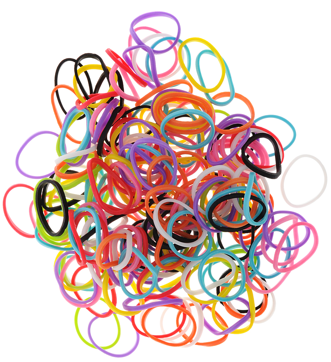 Rainbow Loom Набор резиночек Mix 600 штB0002(697), 312094(07) Rainbow Loom Набор резиночек Mix 600 штB0002(697), 312094(07)Набор разноцветных тонких резиночек Rainbow Loom Mix подходит для создания различных украшений с помощью увлекательного плетения Rainbow Loom. Резиночки, изготовленные из силикона, хорошо тянутся, позволяя плести разнообразные узоры. Плетение резиночками удобно выполнять руками или крючком. Концы готового браслета можно соединять специальной клипсой. Резиночки очень долго сохраняют первоначальный вид и цвет. Наборы для творчества Rainbow Loom призваны развивать фантазию и воображение ребенка, они тренируют мелкую моторику, учат быть внимательными и терпеливыми, дают понимание моды и стиля. В наборе 600 резиночек и 24 с-образные клипсы.