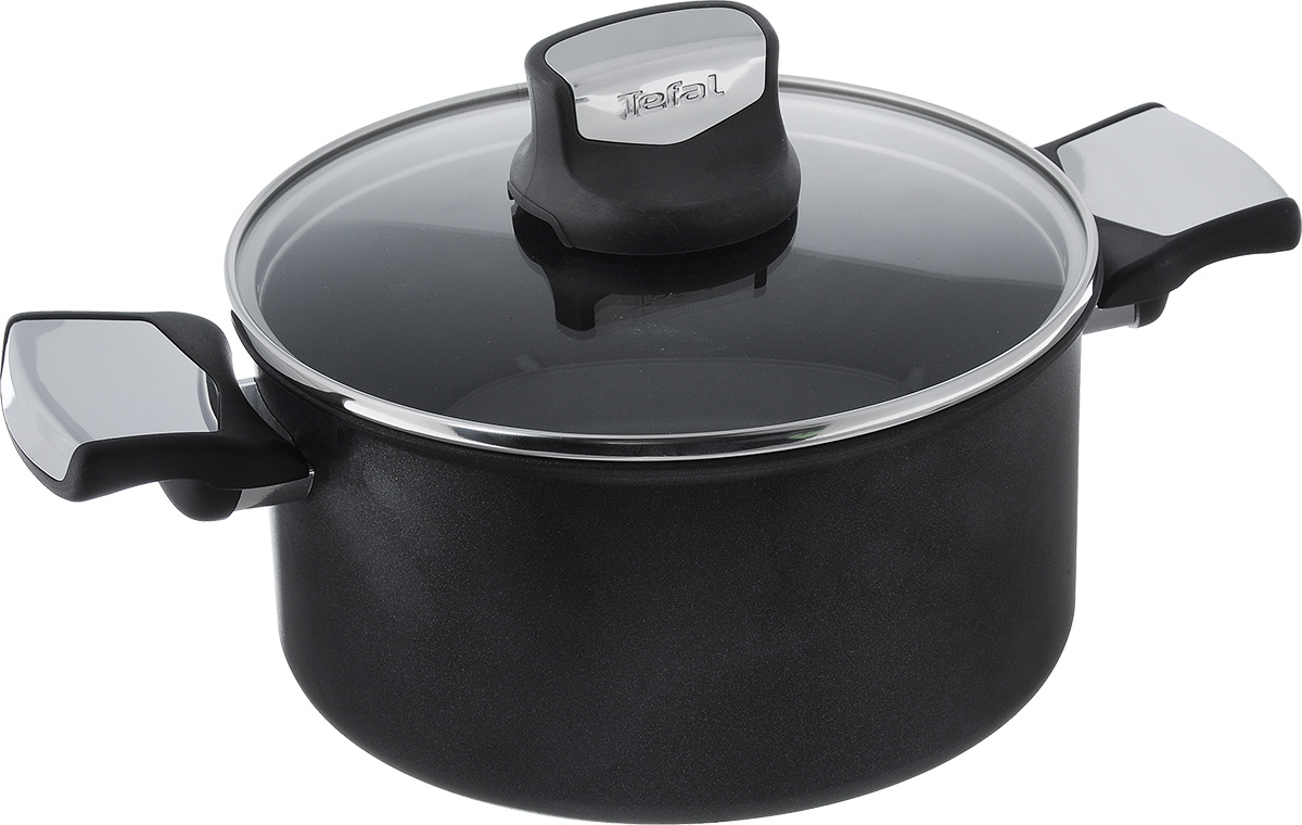 Кастрюля Tefal Expertise с крышкой, с антипригарным покрытием, 2,9 л2100089956 Кастрюля Tefal Expertise с крышкой, с антипригарным покрытием, 2,9 л2100089956Кастрюля Tefal Expertise выполнена из высококачественного алюминия с новейшим антипригарным покрытием Titanium Extra. Элегантные ручки из бакелита, усиленные вставками из нержавеющей стали, обеспечат легкость и комфорт во время приготовления пищи. Сверхпрочное дно Induction, изготовленное из нержавеющей стали, не деформируется даже при длительном и интенсивном использовании посуды. Дно обладает повышенной прочностью и износостойкостью, устойчиво к высоким температурам и равномерно нагревается. Крышка, выполненная из термостойкого стекла, снабжена металлическим ободком и клапаном для выпуска пара. Устойчивость к деформации и равномерное распределение тепла обеспечивают долговечность и практичность кастрюли Tefal Expertise. Кастрюлю можно использовать на всех типах плит, включая индукционные. Можно мыть в посудомоечной машине. Диаметр кастрюли (по верхнему краю): 21 см. Ширина кастрюли (с учетом ручек): 33 см. Высота...
