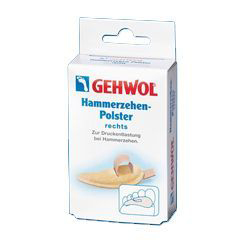 Gehwol Hammerzehen-Polster rechts - Подушечка под пальцы ног малая, правая №0 1 шт1*27501 Gehwol Hammerzehen-Polster rechts - Подушечка под пальцы ног малая, правая №0 1 шт1*27501Подушечка под пальцы ног маленькая правая Геволь (Gehwol Hammerzehen-Polster rechts) защищающие кожу подушечки с регулируемой по размеру петелькой. Для снятия сильного напряжения или нагрузки между или на пальцы. Медицинский продукт. Назначение: для снятия сильного напряжения или нагрузки между или на пальцы. Количество: 1 шт