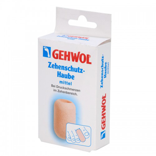 Gehwol Zehenschutz-Haube - Колпачок для пальцев защитный большой 2 шт1*27511 Gehwol Zehenschutz-Haube - Колпачок для пальцев защитный большой 2 шт1*27511Колпачок для пальцев защитный большой Геволь (Gehwol Zehenschutz-Haube) изготовлен из мягкого пенообразного материала, плотно прилегает к коже. Эффективно защищает от надавливания мозоли, натертостей и костных наростов. Рекомендуется использовать для защиты от давления на кончик пальца при вросшем ногте. Медицинский продукт. Назначение: защищает от воздействия мозолей, натертостей и костных наростов. Количество: 2 шт