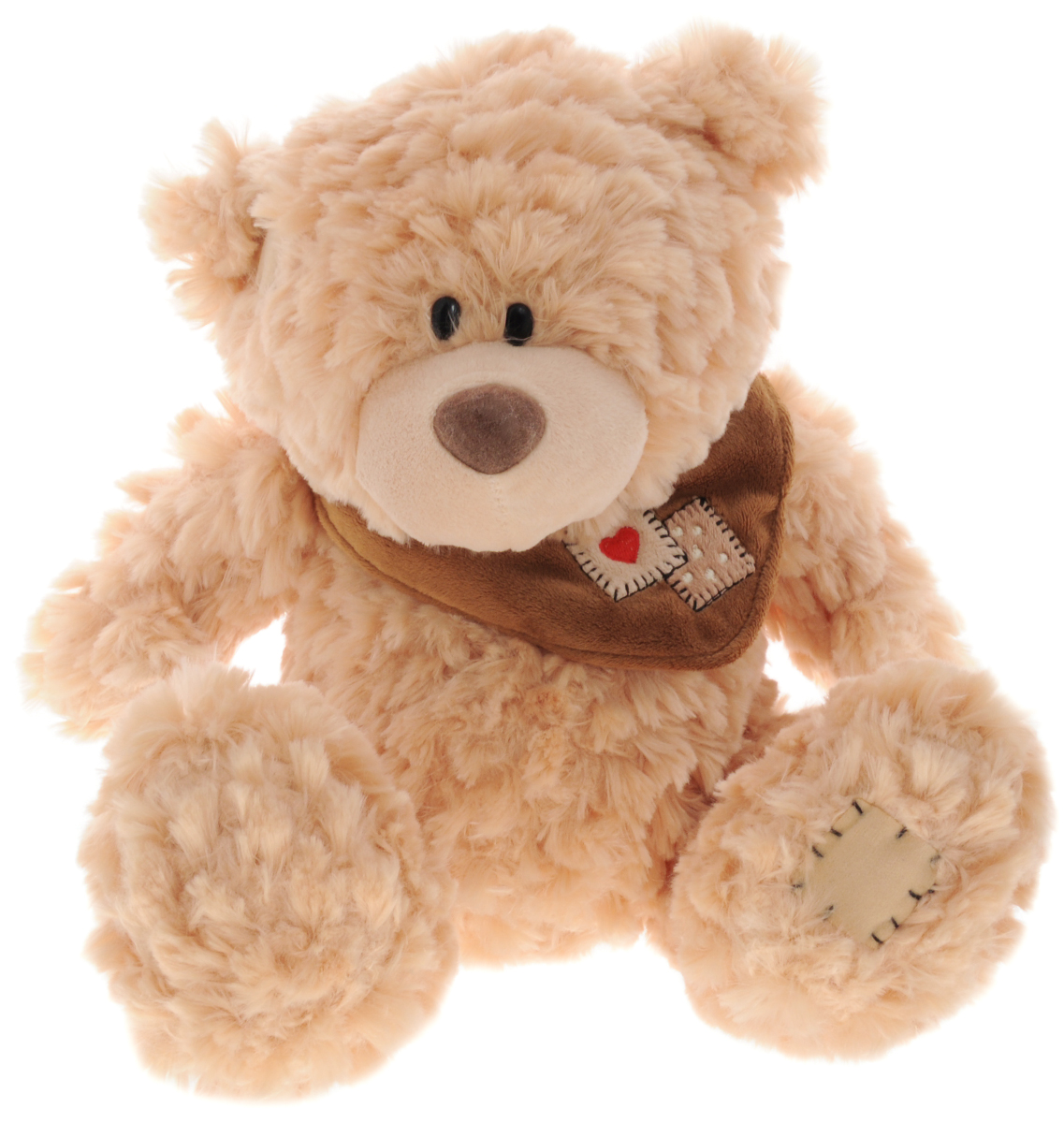 Plush Apple Мягкая музыкальная игрушка Медведь с шарфом цвет светло-рыжий 41 смK76163A3,A4_ светло-рыжий Plush Apple Мягкая музыкальная игрушка Медведь с шарфом цвет светло-рыжий 41 смK76163A3,A4_ светло-рыжийМягкая музыкальная игрушка Plush Apple Медведь с шарфом, выполненная в виде симпатичного медвежонка, вызовет умиление и улыбку у каждого, кто ее увидит. При каждом нажатии на животик мишки, он будет петь успокаивающую колыбельную песенку. Плюшевый мишка произведен из безопасных и высококачественных материалов. Мишка украшен стильным шарфом. У него пушистая приятная шерстка, черные глаза-бусинки и большие лапки. С ним можно спать, или играть в сюжетно-ролевые игры. Удивительно мягкая игрушка принесет радость и подарит своему обладателю мгновения нежных объятий и приятных воспоминаний.