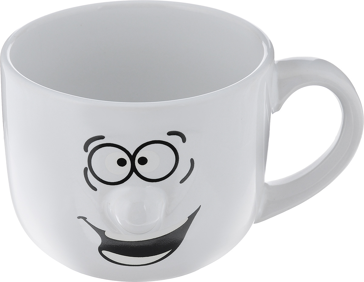 Кружка Walmer Smiley, цвет: белый, 400 млW06220040 Кружка Walmer Smiley, цвет: белый, 400 млW06220040Кружка Walmer Smiley выполнена из керамики и оформлена изображением забавного смайлика. Она станет отличным дополнением к сервировке семейного стола и замечательным подарком для ваших родных и друзей. Диаметр кружки по верхнему краю: 10 см. Высота кружки: 8 см. Не рекомендуется применять абразивные моющие средства.