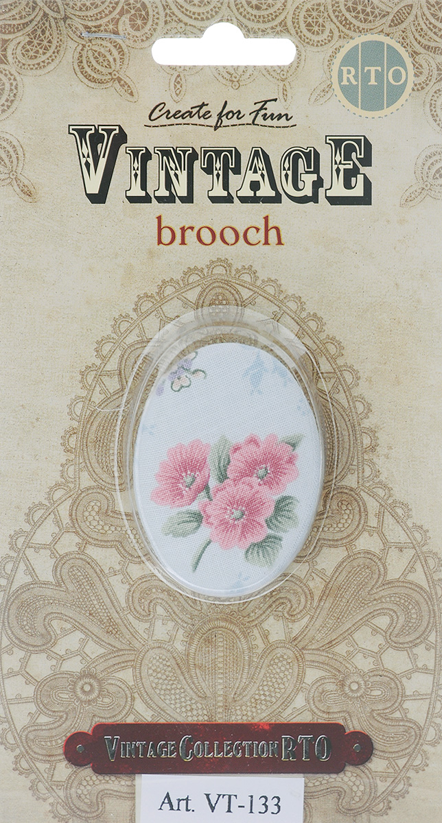 Брошь RTO Vintage. Brooch, цвет: светло-серый, розовый, зеленый, 6 х 4 см. VT-133VT-133 Брошь RTO Vintage. Brooch, цвет: светло-серый, розовый, зеленый, 6 х 4 см. VT-133VT-133Оригинальная брошь RTO Vintage. Brooch, выполненная из хлопчатобумажной ткани в винтажном стиле, оформлена ярким рисунком цветов. Брошь RTO Vintage. Brooch - эффектный аксессуар для создания гармоничного женского образа. Она дополнит костюм или платье, сочетается с сумкой, поясом и туфлями. Меняются стили, меняется и её внешний вид, но свою актуальность брошь сохраняет. Овальная форма броши олицетворяет бесконечность, целостность и завершенность, идеально соответствует утонченности женского образа. Нет острых углов и прямых линий: все обтекаемо, обворожительно, грациозно.