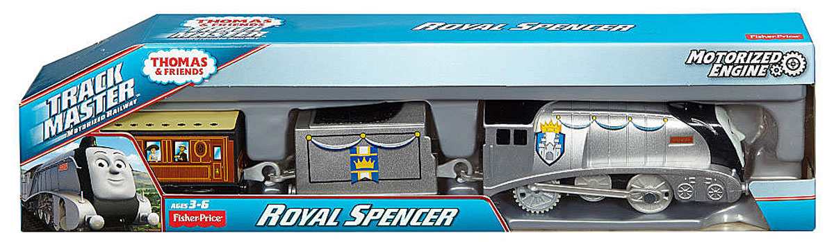Thomas & Friends Паровозик СпенсерBMK93_DFM85 Thomas & Friends Паровозик СпенсерBMK93_DFM85Паровозик Thomas & Friends Спенсер привлечет внимание вашего малыша и не позволит ему скучать. Он выполнен из прочного пластика в виде Спенсера - персонажа популярного мультсериала Томас и его друзья. Игрушка имеет улучшенные скоростные характеристики и мощность. С таким двигателем Спенсер будет набирать еще большую скорость, совершая захватывающие путешествия. Переведите переключатель на крыше Спенсера и с ветерком отправьте паровозик в увлекательное путешествие! В комплект входят два дополнительных вагончика - грузовой и пассажирский. Порадуйте своего непоседу такой замечательной игрушкой! Необходимо докупить 2 батарейки напряжением 1,5V типа ААА (не входят в комплект).