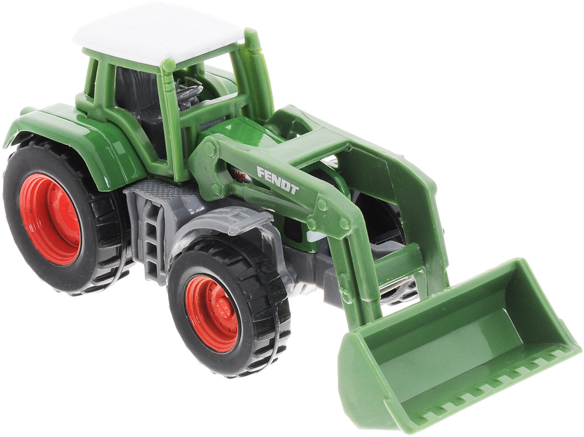 Siku Фронтальный погрузчик Fendt1039 Siku Фронтальный погрузчик Fendt1039Фронтальный погрузчик Siku Fendt станет замечательным подарком для любителей техники всех возрастов. Модель представляет собой реалистичную копию погрузчика на базе трактора Fendt и отличается высокой степенью детализации. Корпус модели выполнен из металла, детали изготовлены из ударопрочной пластмассы. Ковш погрузчика поднимается, колеса вращаются. Ваш ребенок часами будет играть с такой игрушкой, придумывая различные истории.