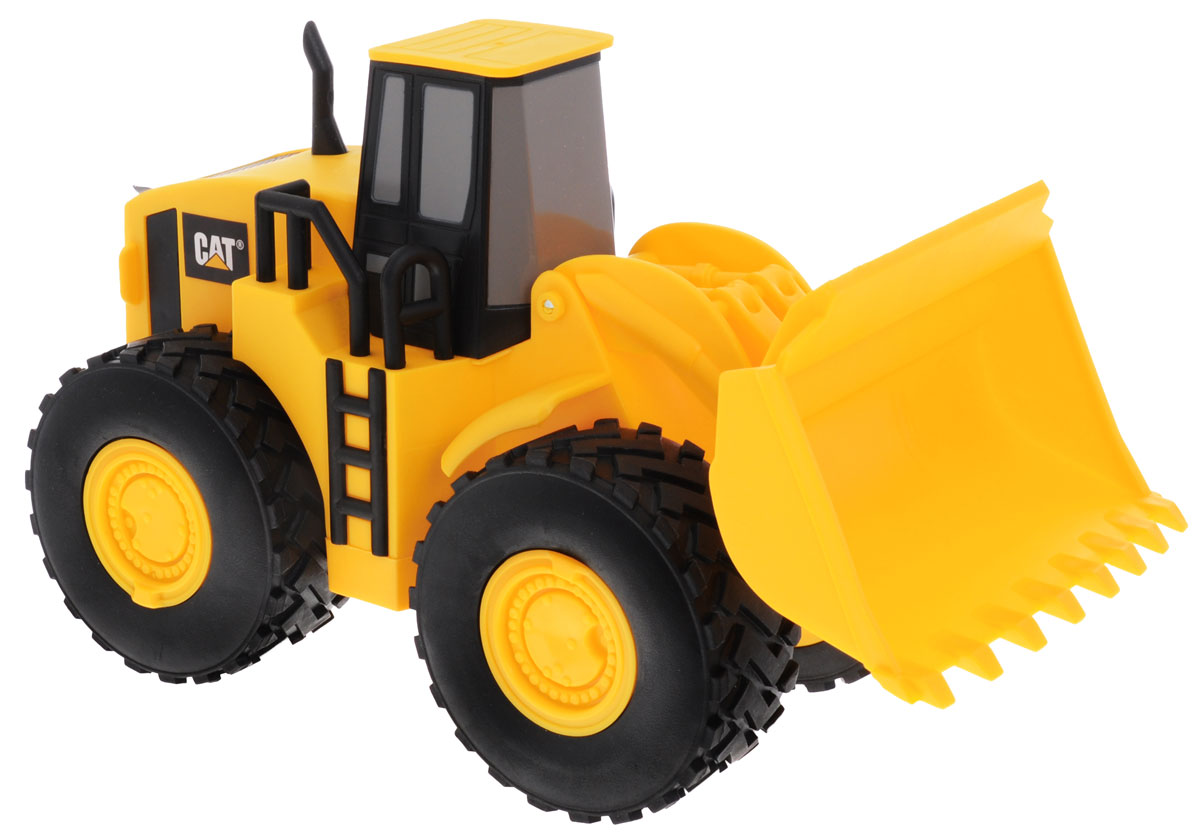 Toystate Погрузчик колесный Cat36712TS (6) Toystate Погрузчик колесный Cat36712TS (6)Погрузчик колесный Toystate Cat создан в классическом стиле грузовой и строительной техники Cat. Корпус погрузчика создан из прочного, безопасного и качественного пластика. Игрушка оснащена подвижным ковшом. Малыш проведет с этой игрушкой много увлекательных часов, воспроизводя свою стройку. Ваш ребенок будет в восторге от такого подарка!