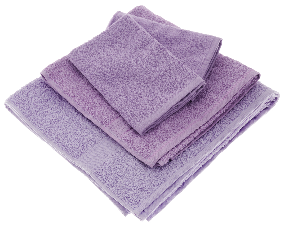Набор махровых полотенец Aisha Home Textile, цвет: сиреневый, 4 шт. УзТ-НПБ-101-05УзТ-НПБ-101-05 Набор махровых полотенец Aisha Home Textile, цвет: сиреневый, 4 шт. УзТ-НПБ-101-05УзТ-НПБ-101-05Набор Aisha Home Textile состоит из четырех махровых полотенец разного размера. Полотенца выполнены из натурального 100% хлопка и махровой ткани. Изделия отлично впитывают влагу, быстро сохнут, сохраняют яркость цвета и не теряют формы даже после многократных стирок. Полотенца Aisha Home Textile очень практичны и неприхотливы в уходе. Комплектация: 4 шт.