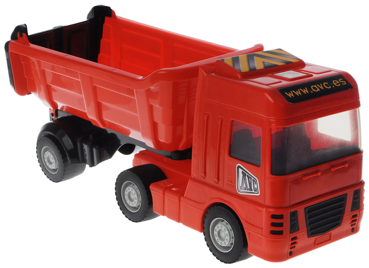 AVC Грузовик цвет красный01/5351 AVC Грузовик цвет красный01/5351Игрушка AVC Грузовик отлично подойдет ребенку для различных игр. Вместительный кузов машины поднимается и опускается, задняя стенка кузова открывается. Большие колеса обеспечивают машине устойчивость и хорошую проходимость. Кузов легко отсоединяется от кабины. Грузовик выполнен из прочного безопасного пластика. Ваш юный строитель сможет прекрасно провести время дома или на улице, подвозя к месту игрушечной стройки необходимые предметы на этом красочном грузовике.