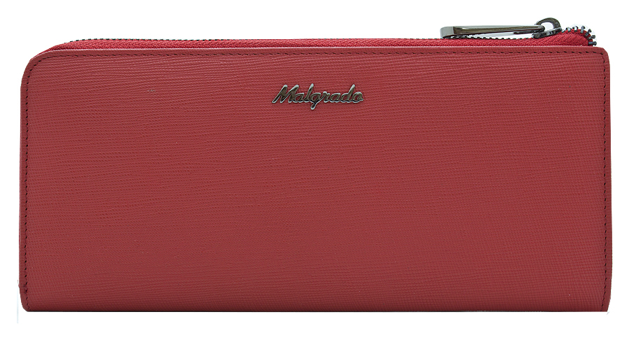 Кошелек женский Malgrado, цвет: красный. 76002-13801D76002-13801D Кошелек женский Malgrado, цвет: красный. 76002-13801D76002-13801DСтильный клатч-кошелек Malgrado изготовлен из высококачественной натуральной кожи. Лицевая сторона оформлена гравировкой в виде названия бренда. Изделие закрывается широким клапаном на застежку-молнию. Внутри расположены два отделения для купюр, карман для мелочи на застежке-молнии, два горизонтальных кармана для бумаг, двенадцать кармашков для визиток и кредитных карт. На тыльной стороне изделия расположен прорезной карман на застежке-молнии. Изделие упаковано в фирменную металлическую коробку. Стильный кошелек не оставит равнодушной ни одну представительницу прекрасной половины человечества.