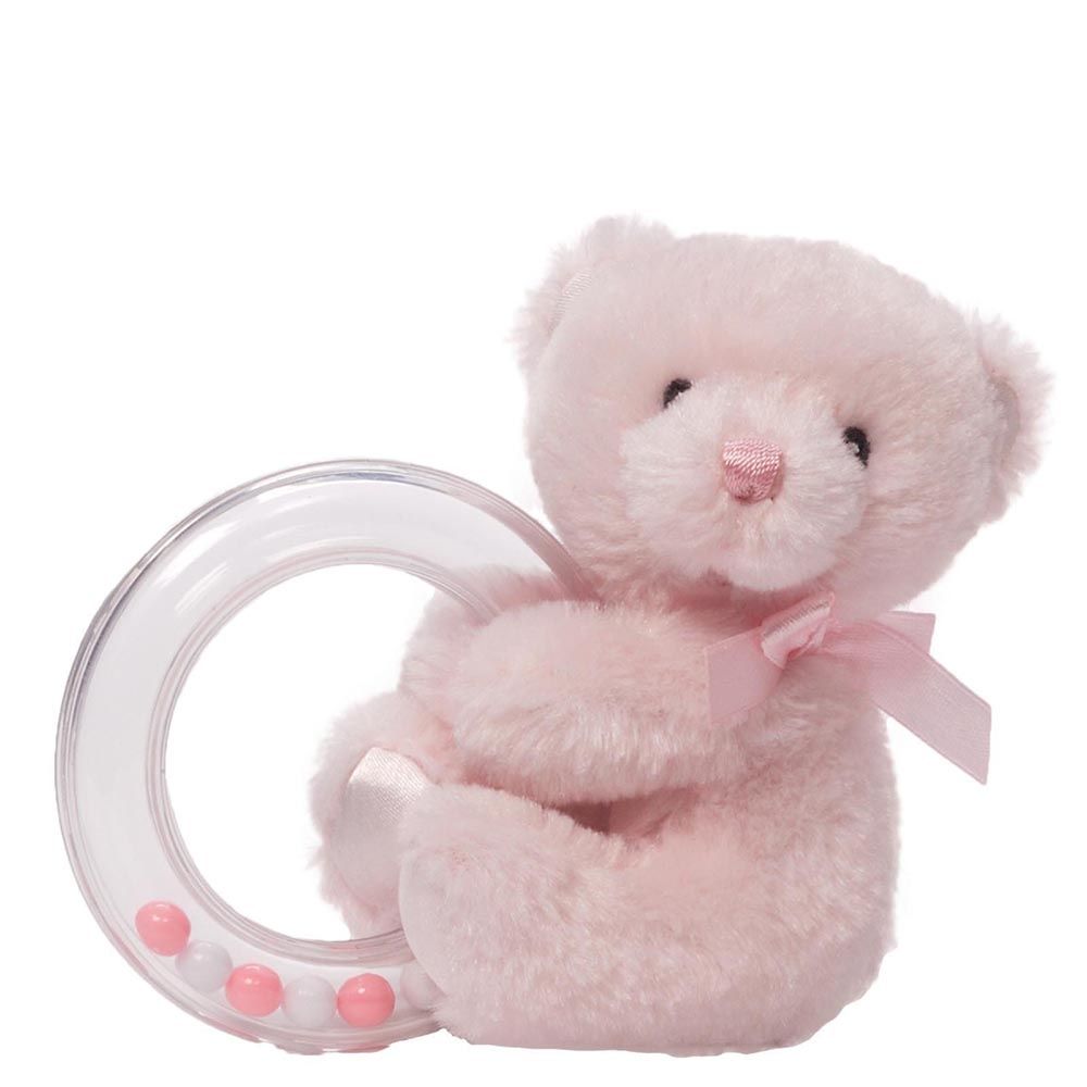 Gund Мягкая игрушка My First Teddy Rattle Pink4043989 Gund Мягкая игрушка My First Teddy Rattle Pink4043989Милые, мягкие и безопасные, игрушки фирмы Gund отличаются реалистичным внешним видом, напоминающим настоящего питомца. Только посмотрите на эту милую мордашку, которая так приветливо смотрит на вас. Разве можно устоять перед её обаянием? Конечно нет, да и не нужно! Такая игрушка вызывает умиление не только у детей , но и у взрослых. Поэтому она станет отличным подарком не только ребёнку, но и друзьям!